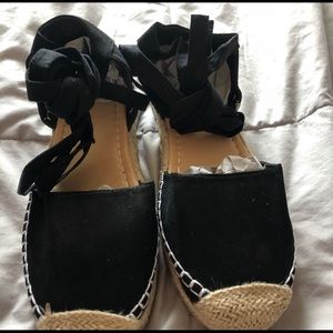 NWOT Espadrilles black